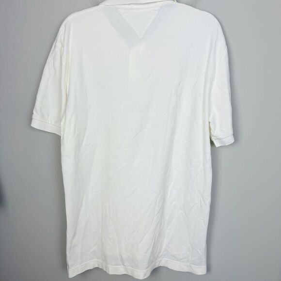 TOMMY HILFIGER | NEW White Polo Short Sleeve Shirt W/ Logo Men’s Size Large - Picture 9 of 9